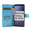 Miniatyrbild 1 av 7: New Standcase Wallet Samsung Galaxy A6 2018 (A600FN/DS) Ljusblå