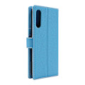 Miniatyrbild 3 av 9: New Standcase Wallet Samsung Galaxy A70 (A705F/DS) Ljusblå