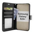 Miniatyrbild 2 av 11: Crazy Horse Wallet Samsung Galaxy S24 Plus 5G (SM-S926B/DS) Brun