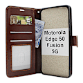 Miniatyrbild 2 av 11: Crazy Horse Motorola Edge 50 Fusion 5G Plånboksfodral Svart