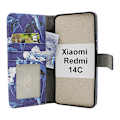 Miniatyrbild 5 av 8: Skimblocker Xiaomi Redmi 14C Plånboksfodral Design