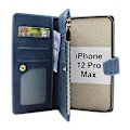 Miniatyrbild 2 av 11: XL iPhone 12 Pro Max Lyx Plånboksfodral Svart