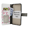 Miniatyrbild 7 av 8: Skimblocker Xiaomi Redmi 14C Plånboksfodral Design