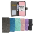 Miniatyrbild 1 av 11: Flower Standcase Wallet Samsung Galaxy S21 FE 5G (SM-G990B) Ljusrosa