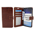 Miniatyrbild 1 av 6: Crazy Horse Wallet Samsung Galaxy A20e (A202F/DS) Brun