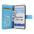 Miniatyrbild 7 av 9: New Standcase Wallet Huawei P9 Lite (VNS-L31) (Sort) Ljusblå