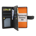 Miniatyrbild 2 av 11: XL Standcase Lyxfodral Samsung Galaxy S8 (G950F) Marinblå