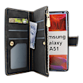 Miniatyrbild 2 av 11: XL Standcase Lyxfodral Samsung Galaxy A51 (A515F/DS) Svart
