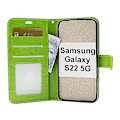 Miniatyrbild 9 av 11: Crazy Horse Wallet Samsung Galaxy S22 5G Grön