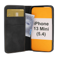 Miniatyrbild 2 av 11: Fancy Standcase Wallet iPhone 13 Mini Brun