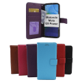 Miniatyrbild 1 av 11: New Standcase Wallet Motorola Moto G9 Power Ljusblå