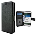 Miniatyrbild 2 av 8: New Standcase Wallet Motorola Moto G6 Play Svart