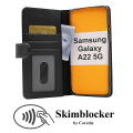 Miniatyrbild 2 av 11: Skimblocker Plånboksfodral Samsung Galaxy A22 5G (SM-A226B) Svart