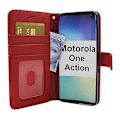 Miniatyrbild 1 av 8: New Standcase Wallet Motorola One Action Röd