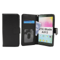 Miniatyrbild 6 av 11: New Standcase Wallet ZTE Blade A512 (Svart) Ljusblå