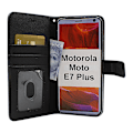 Miniatyrbild 2 av 10: New Standcase Wallet Motorola Moto E7 Plus (Svart) Röd