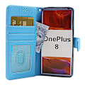 Miniatyrbild 1 av 8: New Standcase Wallet OnePlus 8 Ljusblå