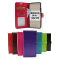 Miniatyrbild 1 av 11: Crazy Horse Wallet Motorola Moto G62 5G Lila