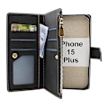 Miniatyrbild 2 av 11: XL Standcase Lyxfodral iPhone 15 Plus Svart
