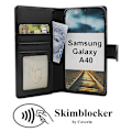 Miniatyrbild 1 av 8: Skimblocker Plånboksfodral Samsung Galaxy A40 (A405FN/DS) Svart