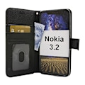 Miniatyrbild 2 av 9: New Standcase Wallet Nokia 3.2 Svart
