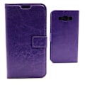 Miniatyrbild 3 av 6: Crazy Horse Wallet Samsung Galaxy J5 2016 (J510F) Lila