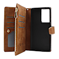 Miniatyrbild 9 av 11: XL Standcase Lyxfodral Samsung Galaxy S21 Ultra 5G (G998B) Brun