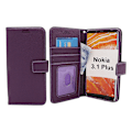 Miniatyrbild 1 av 8: New Standcase Wallet Nokia 3.1 Plus Lila