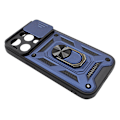 Miniatyrbild 8 av 11: TPU Tough Slide Case iPhone 15 Pro Blå