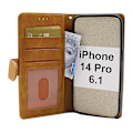 Miniatyrbild 10 av 11: Zipper Standcase Wallet iPhone 14 Pro (6.1) Svart