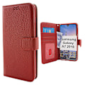 Miniatyrbild 1 av 8: New Standcase Wallet Samsung Galaxy A7 2018 (A750FN/DS) Röd