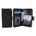 Miniatyrbild 6 av 9: New Standcase Wallet Sony Xperia X Compact (F5321) Svart