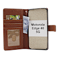 Miniatyrbild 5 av 11: New Standcase Wallet Motorola Edge 40 5G Ljusblå