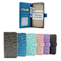 Miniatyrbild 1 av 11: Flower Standcase Wallet Samsung Galaxy A14 5G Svart