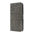 Miniatyrbild 9 av 11: Flower Standcase Wallet Samsung Galaxy S21 FE 5G (SM-G990B) Grå