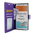 Miniatyrbild 1 av 6: Crazy Horse Wallet Motorola One Hyper Lila