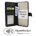 Miniatyrbild 2 av 11: Skimblocker Xiaomi Redmi 14C Plånboksfodral Svart