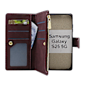 Miniatyrbild 2 av 11: XL Samsung Galaxy S25 Lyx Plånboksfodral Brun