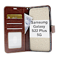 Miniatyrbild 6 av 11: Crazy Horse Wallet Samsung Galaxy S22 Plus 5G (SM-S906B/DS) Svart