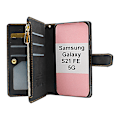 Miniatyrbild 2 av 11: XL Standcase Lyxfodral Samsung Galaxy S21 FE 5G (SM-G990B) Marinblå