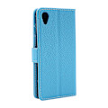 Miniatyrbild 3 av 7: New Standcase Wallet Sony Xperia X (F5121) Ljusblå