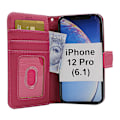 Miniatyrbild 9 av 11: New Standcase Wallet iPhone 12 Pro (6.1) (Svart) Hotpink