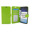 Miniatyrbild 1 av 6: Crazy Horse Wallet Samsung Galaxy A20e (A202F/DS) Grön