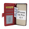 Miniatyrbild 9 av 11: Zipper Standcase Wallet iPhone 14 Pro (6.1) Brun