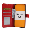 Miniatyrbild 9 av 11: Crazy Horse Wallet Nokia 1.4 Röd