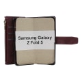 Miniatyrbild 9 av 11: XL Standcase Lyxfodral Samsung Galaxy Z Fold 5 5G (SM-F946B) Brun