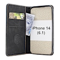 Miniatyrbild 2 av 11: Fancy Standcase Wallet iPhone 14 (6.1) Mörkblå