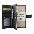 Miniatyrbild 2 av 11: XL Standcase Lyxfodral Xiaomi Redmi 13C Svart