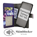 Miniatyrbild 1 av 11: Skimblocker Galaxy S21 5G Magnet Plånboksfodral Design