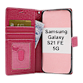 Miniatyrbild 9 av 11: New Standcase Wallet Samsung Galaxy S21 FE 5G (SM-G990B) Röd